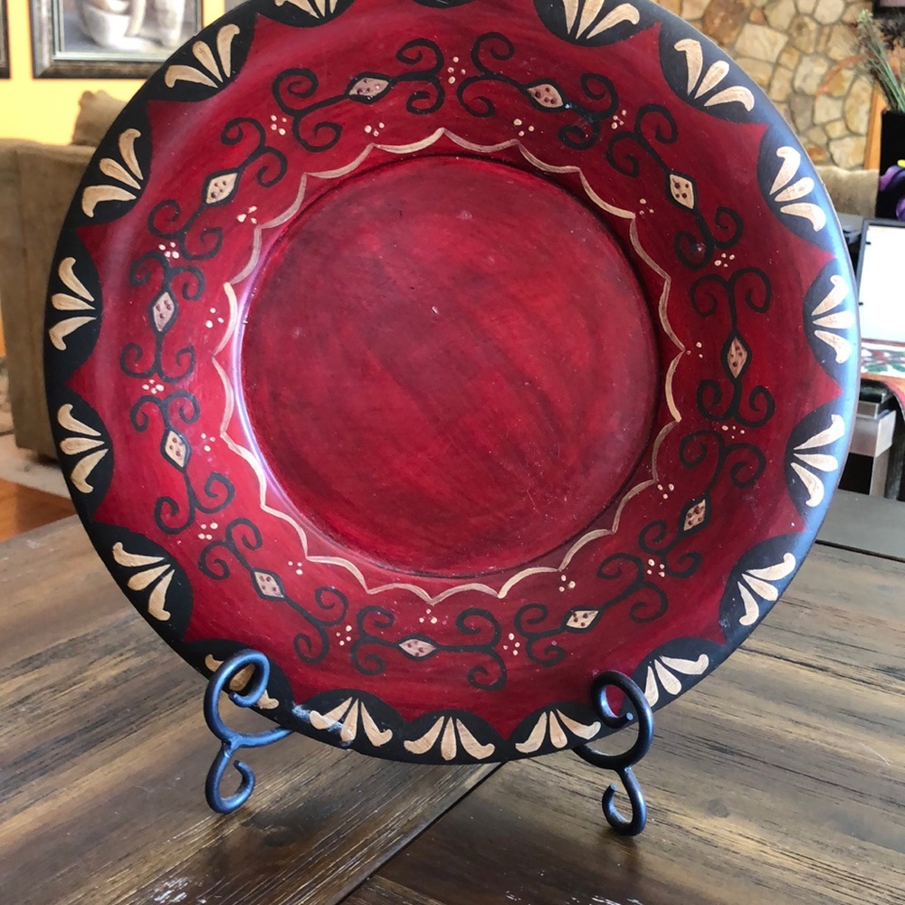 Display dish with holder